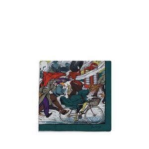 Burberry Women Raining Cats And Dogs Silk Scarf